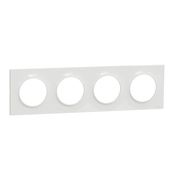 Plaque de finition 4 postes horizontaux ou verticaux entraxe