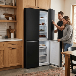 FRIGO 422LT-422LITRES NET - 4 PORTES GRIS SOMBRE NO FROST 220-240V R600A - NASCO