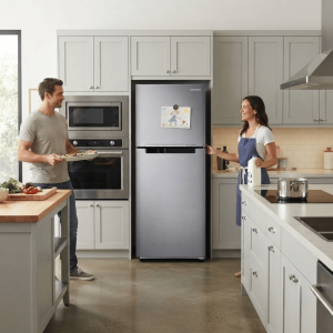 REFRIGERATEUR 203LT-203LITRES (150LT+53LT) - ARGENT R600A - SAMSUNG,Frigo - Réfrigérateur par