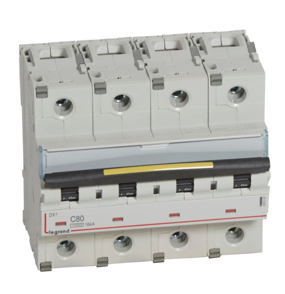 Disjoncteur DX³10000 16kA arrivée haute et départ bas à vis 4P