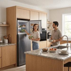 REFRIGERATEUR 348LT-348LITRES - FROST FREE REFINED INOX PET ALL AROUND COOLING - SAMSUNG