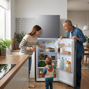 REFRIGERATEUR 393LT-393LITRES(295L+98L) - REFINED INOX PET ALL AROUND COOLING 220-240V - SAMSUNG