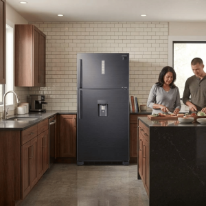 FRIGO 620LT-620LITRES (459L+161L)  - BLACK INOX TWIN COOLING DIST. D'EAU - SAMSUNG