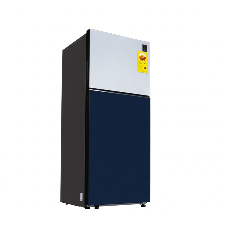 REFRIGERATEUR 465LT-465LITRES - CLEAN WHITE-NAVY GLASS ALL AROUND COOL - SAMSUNG BESPOKE