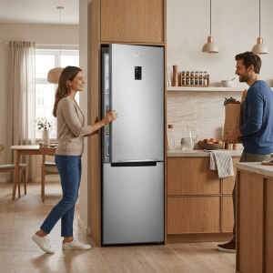 FRIGO COMBINE 290LT-290LITRES (192+98) - GRIS 3TIROIRS 220-240V - SAMSUNG,Frigo - Réfrigérateur par