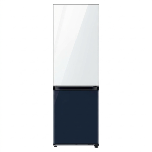 FRIGO COMBINE BESPOKE 339L(108L+231L) - 3 TIROIRS BLANC-BLEU MARINE-MIROIR - SAMSUNG,Frigo -
