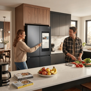 FRIGO BLACK PET 636LT-636LITRES - 4PORTES ECRAN TACTIL FAMILY HUB DIST.D'EAU+CARAFE AUT. 