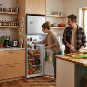 REFRIGERATEUR 117LT- 117LITRES - DOUBLE PORTE SILVER 220-240V R600A - TCL,Frigo - Réfrigérateur par