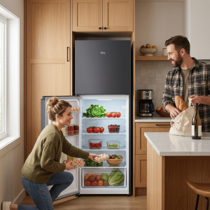 REFRIGERATEUR 286LT-2865LITRES(225L + 61L) - GRIS FONCE 220-240V MULTI AIR FLOW - TCL,Frigo -