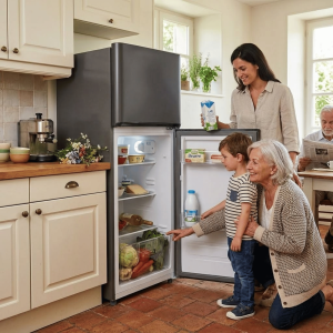 REFRIGERATEUR 207LT-207LITRES(167L + 40L) - GRIS FONCE 220-240V - TCL,Frigo - Réfrigérateur par