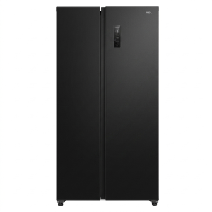 REFRIGERATEUR AMERICAIN 595LT-595LITRES(370+225) - 2 PORTES NOIR-MIROIR NO FROST-COOLING TECH. 