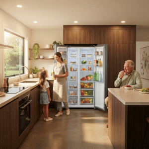 REFRIGERATEUR AMERICAIN 595LT-595LITRES(370L+225L) - 2 PORTES NO FROST COOL.TECH. 