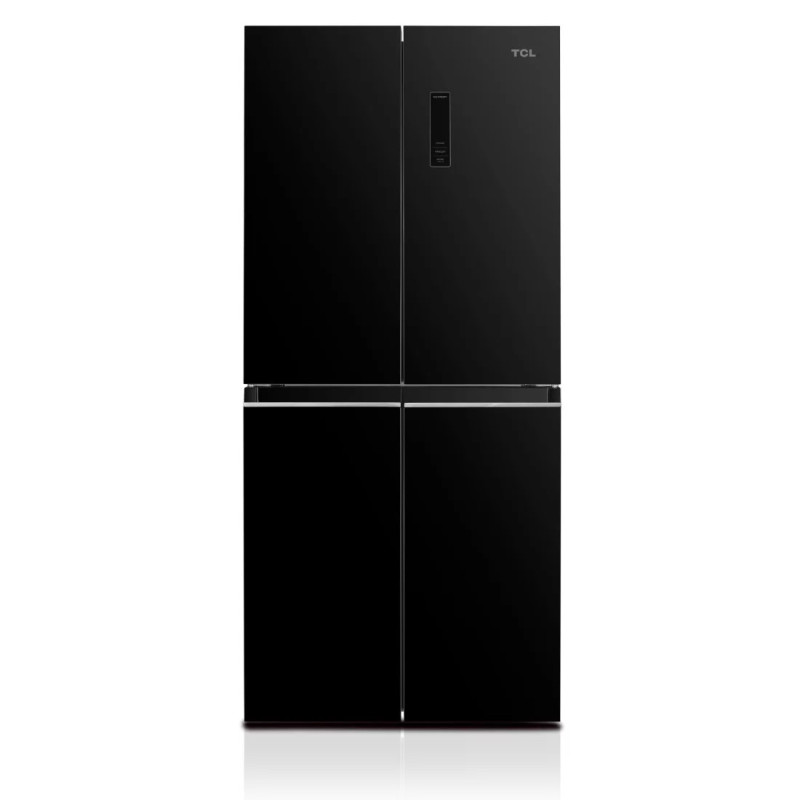 REFRIGERATEUR 421LT-421LITRES - 4 PORTES - INVERTER NO FROST BLACK GLASS 220-240V R600A - TCL,Frigo