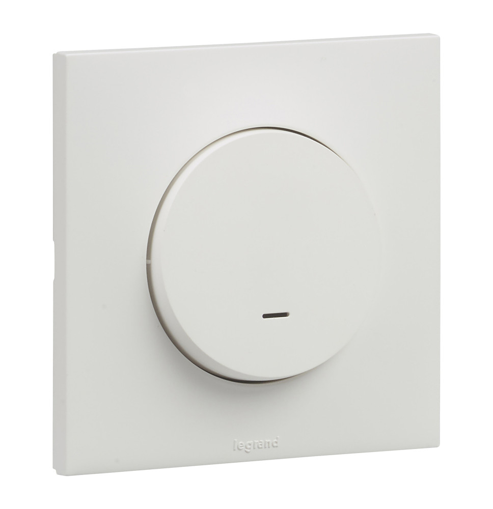 Interrupteur va-et-vient 10AX voyant led temoin finition blanc Interrupteur va-et-vient 10AX voyant led temoin finition blanc