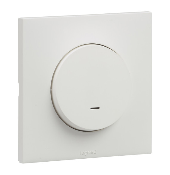 Interrupteur va-et-vient 10AX voyant led temoin finition blanc
