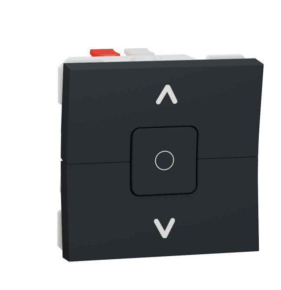 Interrupteur volet-roulant - 3 touches - 6A - 2 mod - Anthra -