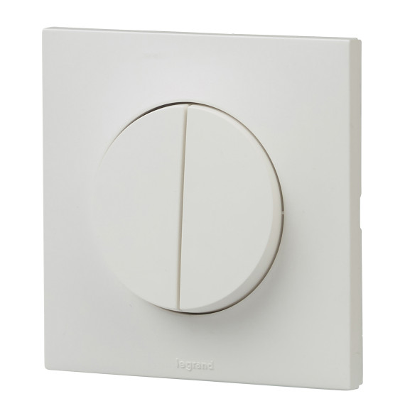 Interrupteur double va-et-vient 10AX finition blanc - Urbano