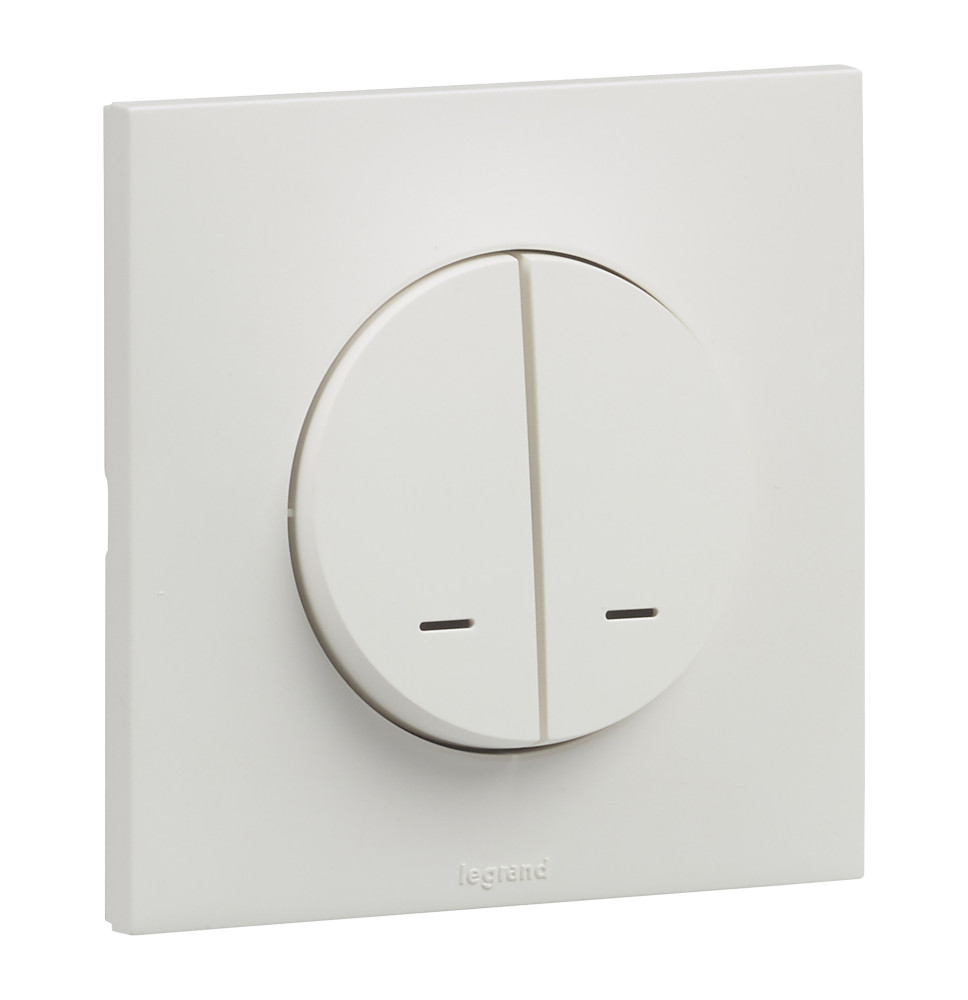 Interrupteur double va-et-vient 10AX voyant led temoin Urbano Interrupteur double va-et-vient 10AX voyant led temoin Urbano