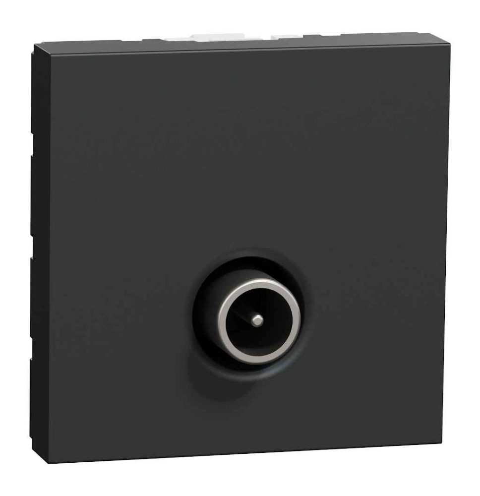 Prise télévision - TV mâle - individuel - 2 mod - Anthracite - Prise télévision - TV mâle - individuel - 2 mod - Anthracite -