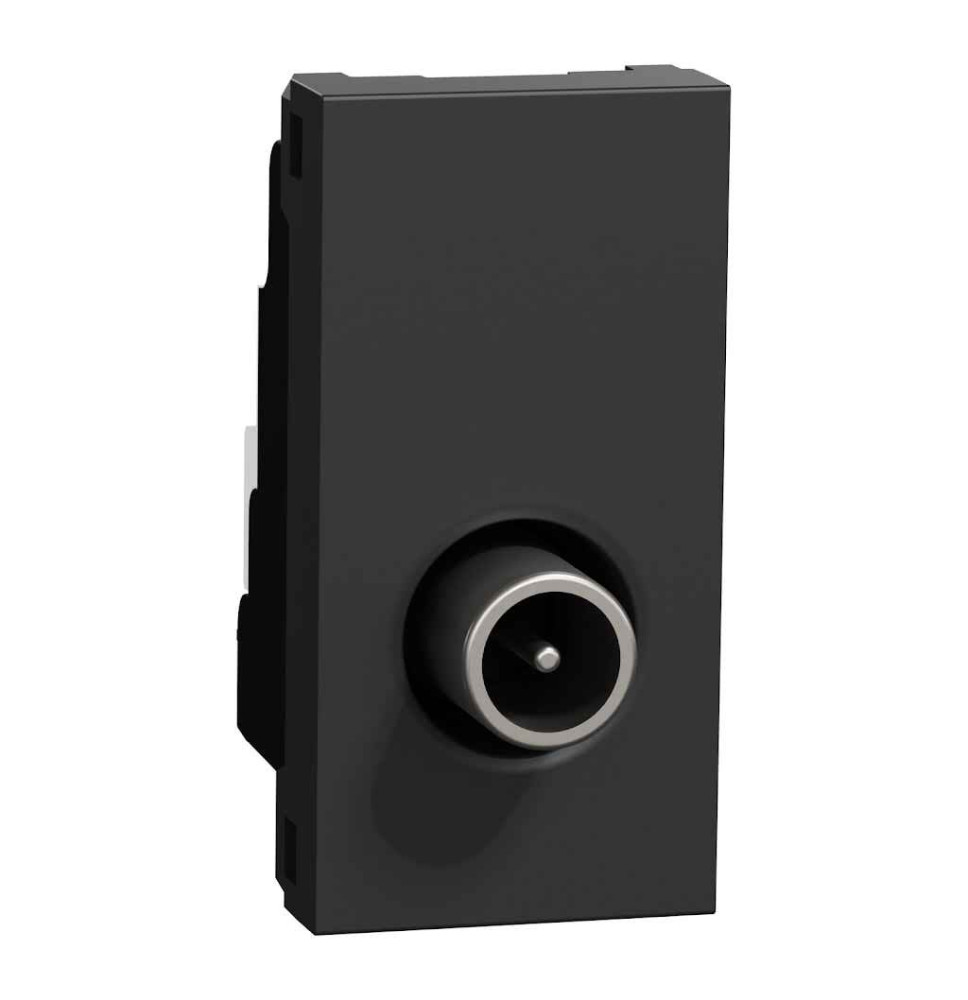 Prise télévision - TV mâle - individuel - 1 mod - Anthracite -