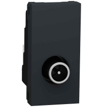 Prise télévision - TV mâle - individuel - 1 mod - Anthracite -