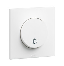 Poussoir 6A sonnette Urbano finition blanc Legrand - UB2312WH