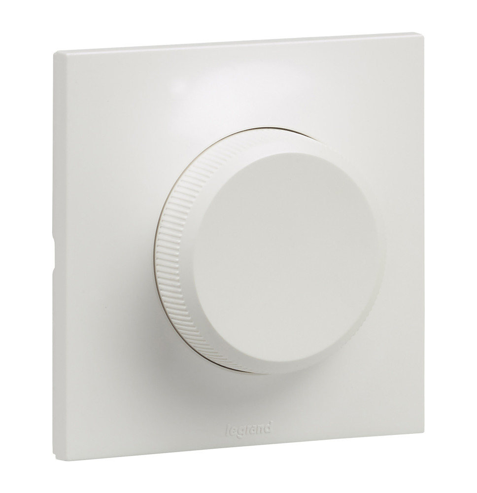 Variateur rotatif led avec neutre 300W Urbano finition blanc Variateur rotatif led avec neutre 300W Urbano finition blanc