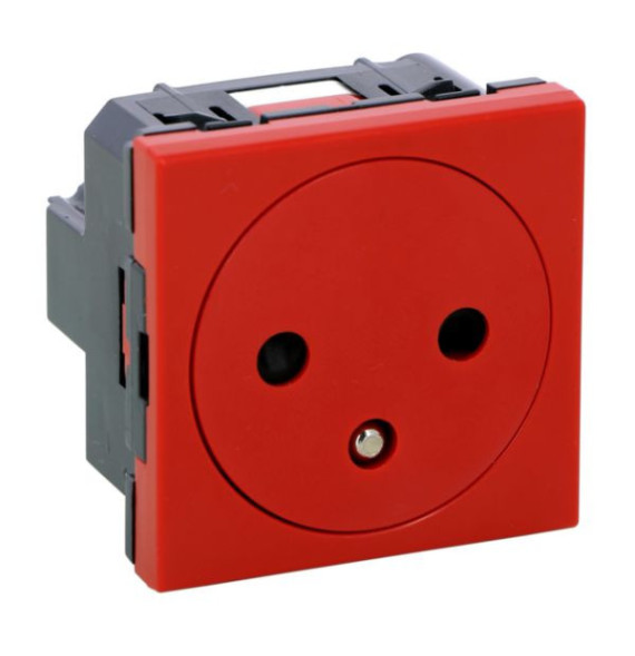 Prise de courant 2P+T Surface 2 modules avec connexion par
