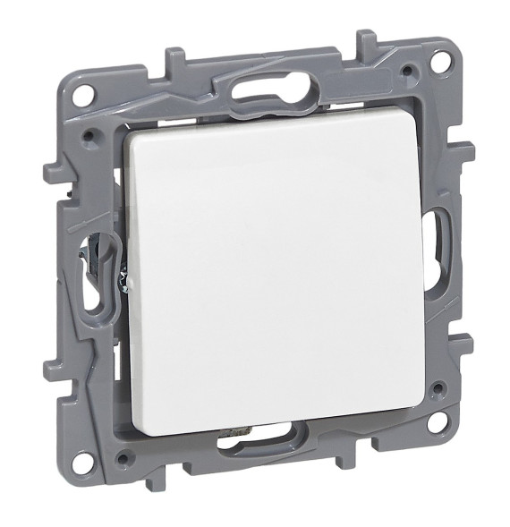 Bouton-poussoir illumine NO-NF - simple - 6A - 250V~ - bornes