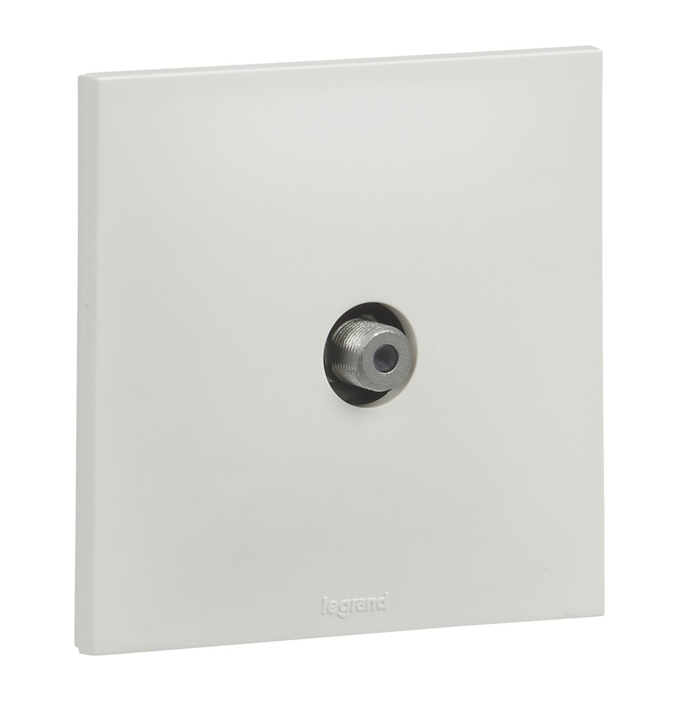 Prise TV type F etoile Urbano finition blanc Legrand - UB4111WH Prise TV type F etoile Urbano finition blanc Legrand - UB4111WH