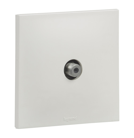 Prise TV type F etoile Urbano finition blanc Legrand - UB4111WH