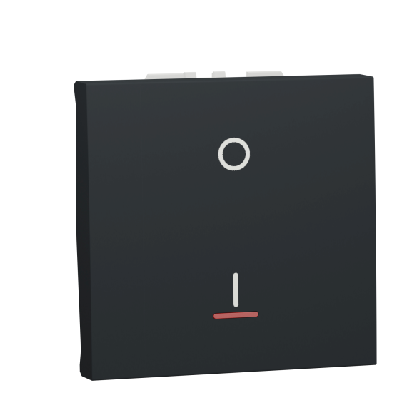 Interrupteur bipolaire lumineux (indication) - 2 mod - Anthr -