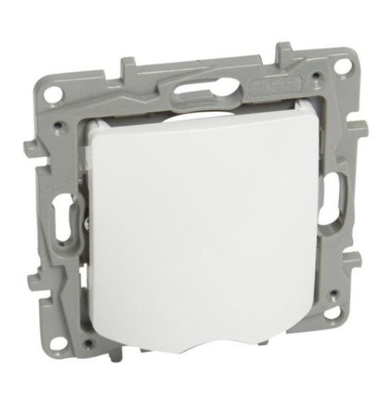 Sortie de cable pour installation multiposte - blanc -