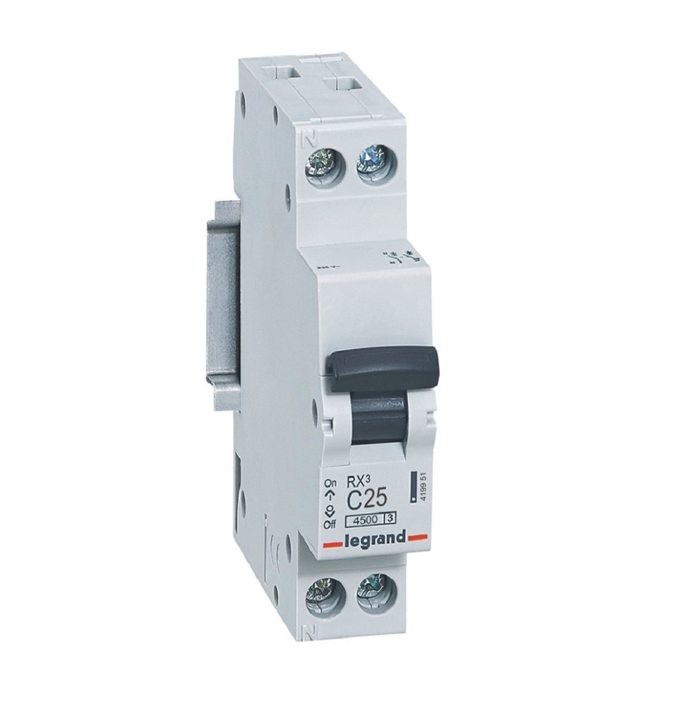 Disjoncteur RX³ 4500A 1P+N 25A courbe C - 419951