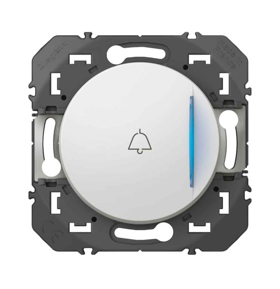 Interrupteur Poussoir simple avec voyant lumineux et marquage