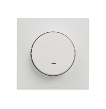 Poussoir 6A voyant led lumineux Urbano finition gris Legrand -