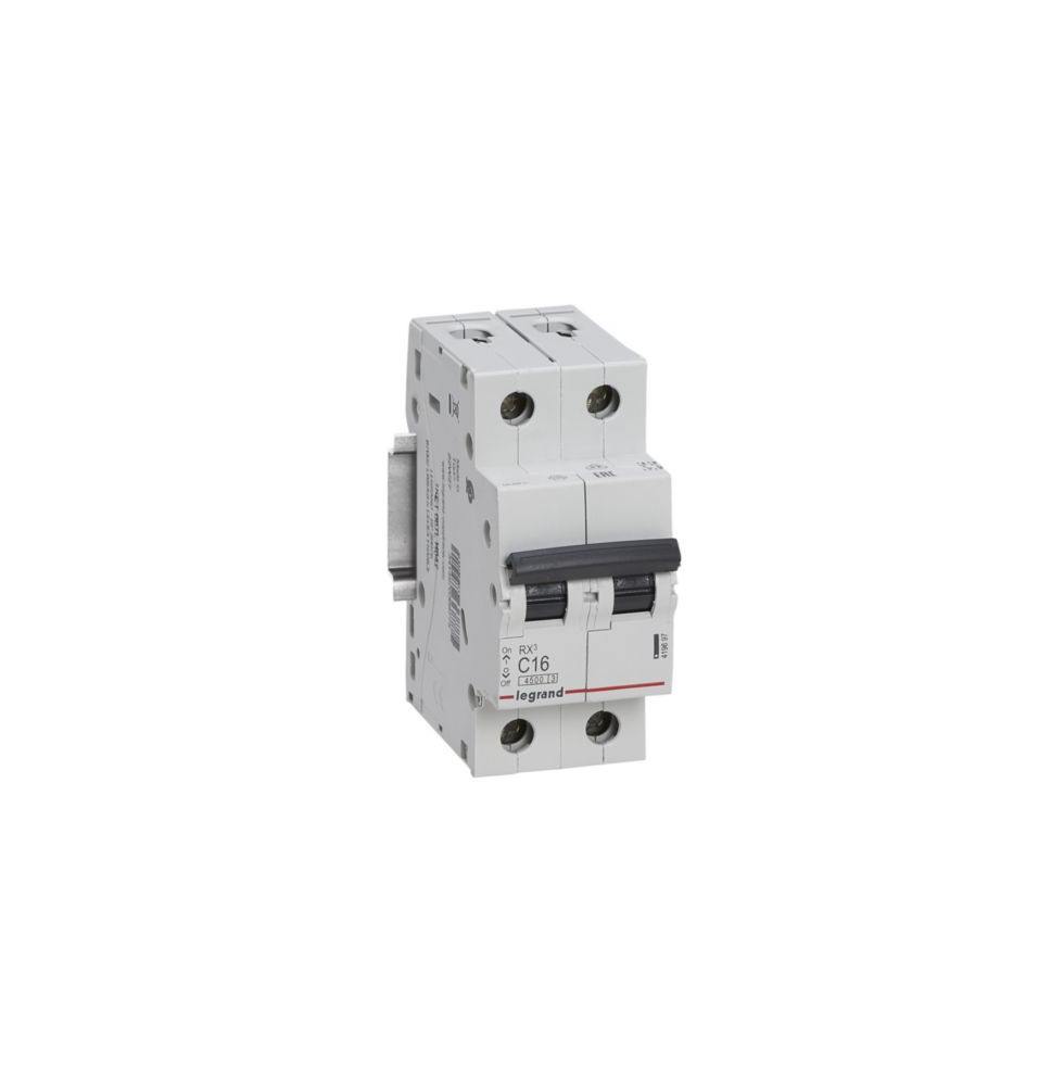 Disjoncteur RX³ 4500A 2P 16A courbe C - 419697 Disjoncteur RX³ 4500A 2P 16A courbe C - 419697