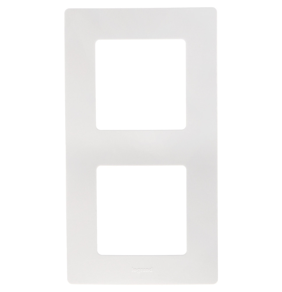 Plaque de finition 2 postes -Pur Niloé - Legrand - 665002