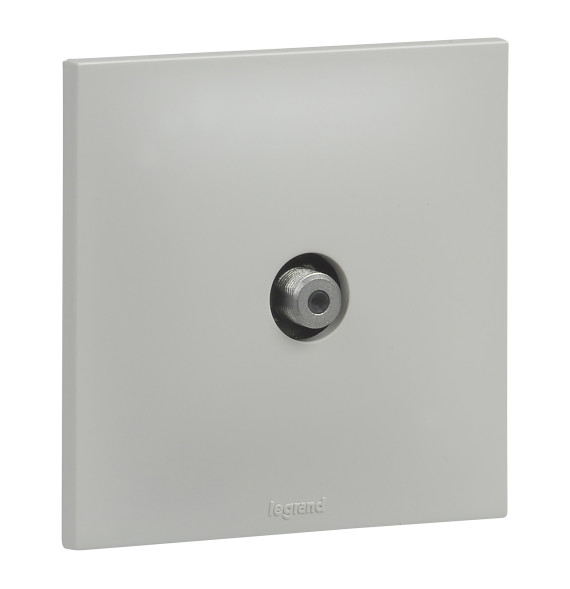 Prise TV type F etoile Urbano finition gris Legrand - UB4111GR
