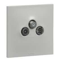 Prise TV/R/SAT etoile Urbano finition gris Legrand - UB4114GR