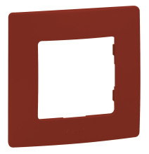 Plaque ce finition simple - rouge - thermoplastique - fixation