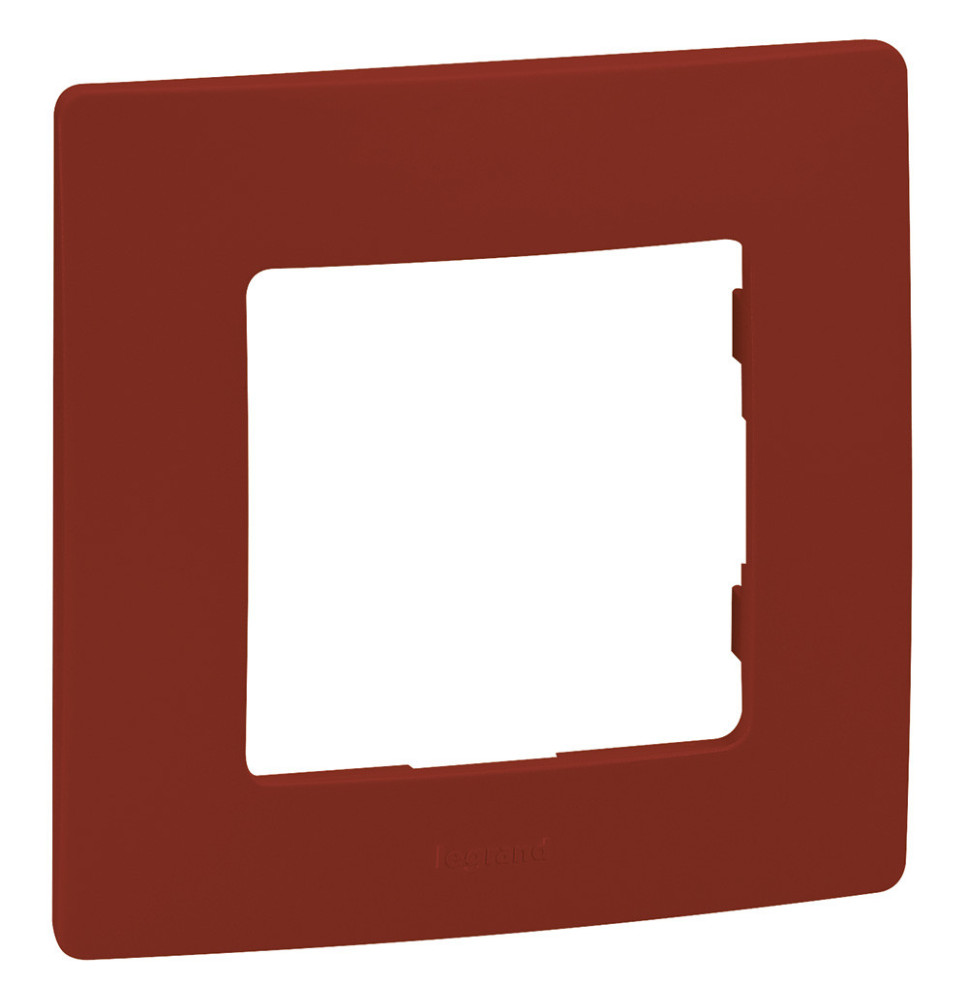 Plaque ce finition simple - rouge - thermoplastique - fixation