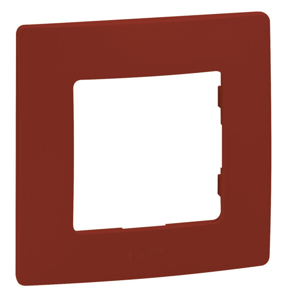 Plaque ce finition simple - rouge - thermoplastique - fixation
