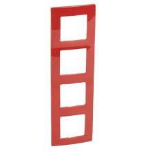 Plaque de finition quadruple rouge thermoplastique brillant -