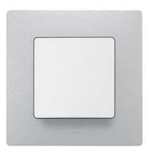 Plaque de finition 1 poste - aluminium - a clipser - IK04 -