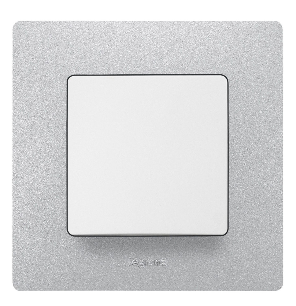 Plaque de finition 1 poste - aluminium - a clipser - IK04 -