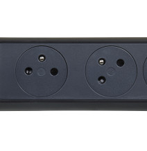 Rallonge multiprise avec bloc rotatif de 4 prises 2P+T Surface