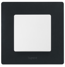 Plaque de finition 1 poste - onyx - Thermoplastique - Fixation