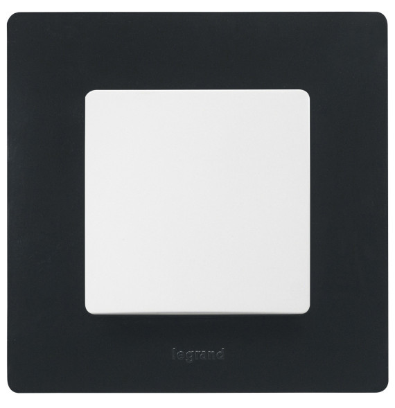 Plaque de finition 1 poste - onyx - Thermoplastique - Fixation