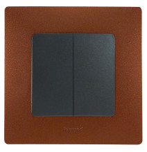 Plaque de finition 1 poste Niloé Cacao Legrand - 096708